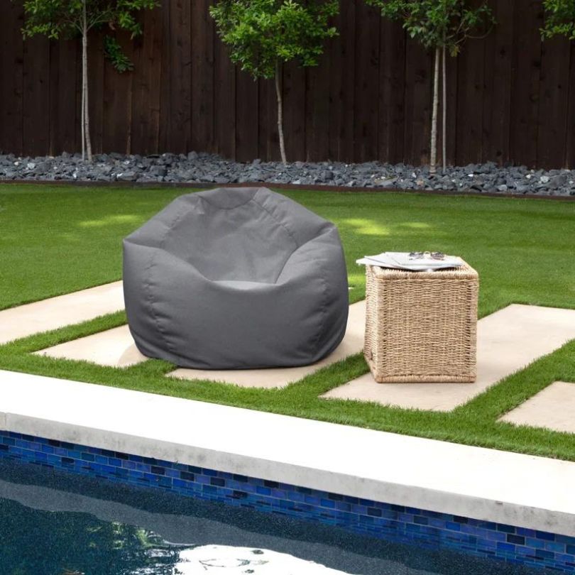 Mykonos Outdoor Waterproof Bean Bag Cover Grey