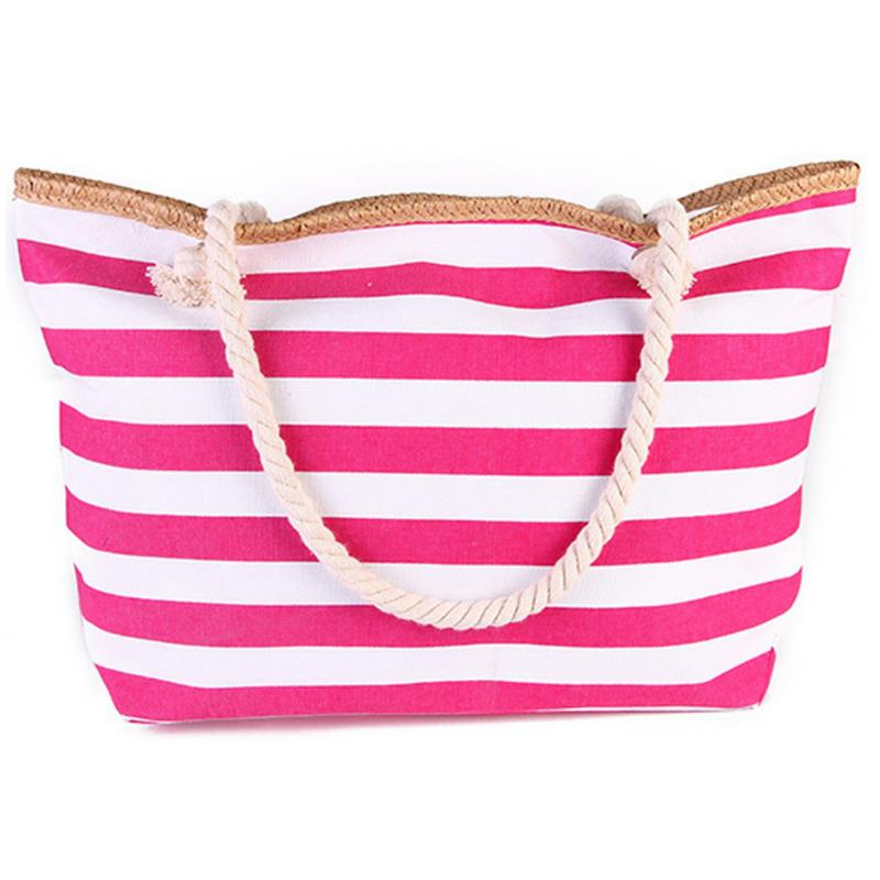 Hamptons Striped Beach Tote